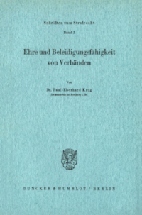 Ehre und Beleidigungsfähigkeit von Verbänden