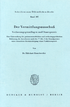 Der Vermittlungsausschuß Der Vermittlungsausschuß