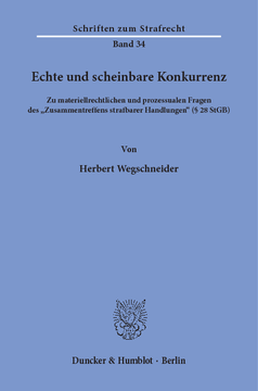 Echte und scheinbare Konkurrenz Echte und scheinbare Konkurrenz