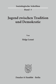 Jugend zwischen Tradition und Demokratie Jugend zwischen Tradition und Demokratie