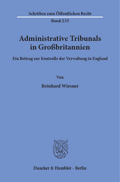 Administrative Tribunals in Großbritannien Administrative Tribunals in Großbritannien