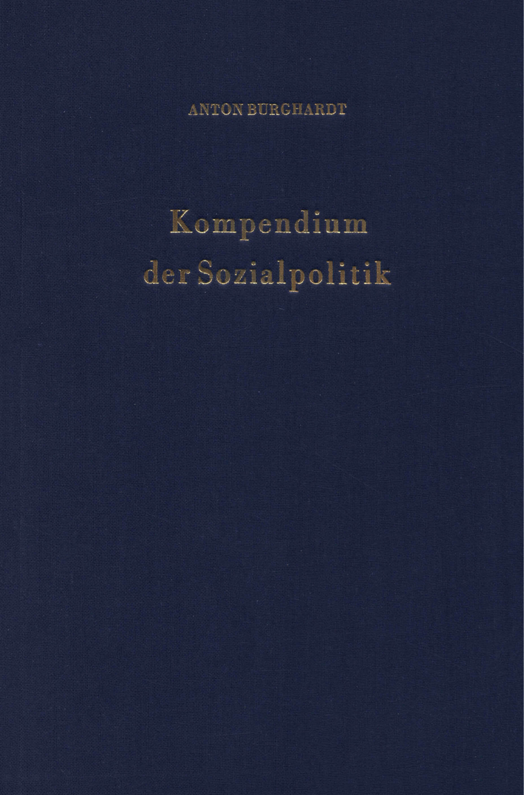 Kompendium der Sozialpolitik