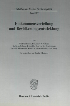 Einkommensverteilung und Bevölkerungsentwicklung Einkommensverteilung und Bevölkerungsentwicklung