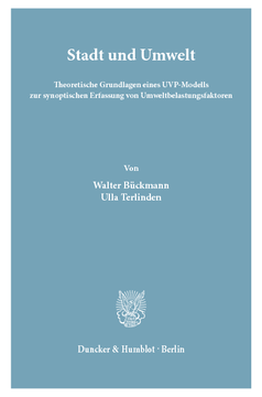 Stadt und Umwelt Stadt und Umwelt