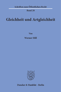 Gleichheit und Artgleichheit Gleichheit und Artgleichheit