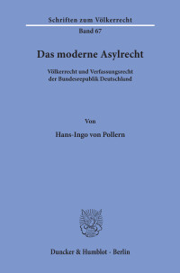 Das moderne Asylrecht