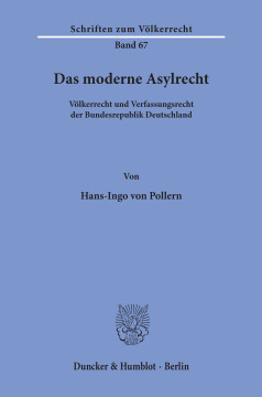 Das moderne Asylrecht Das moderne Asylrecht