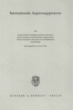 Internationale Anpassungsprozesse Internationale Anpassungsprozesse