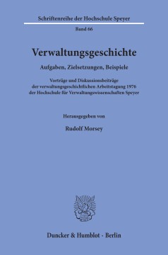 Verwaltungsgeschichte Verwaltungsgeschichte