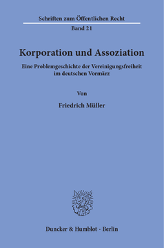 Korporation und Assoziation Korporation und Assoziation