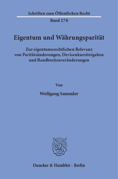 Eigentum und Währungsparität Eigentum und Währungsparität
