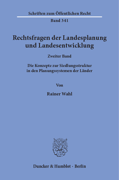 Rechtsfragen der Landesplanung und Landesentwicklung Rechtsfragen der Landesplanung und Landesentwicklung