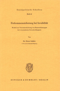 Einkommenssicherung bei Invalidität