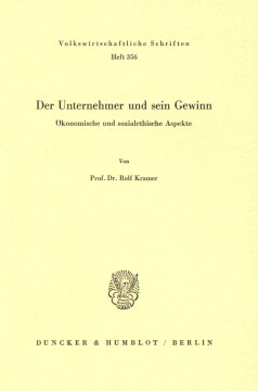 Der Unternehmer und sein Gewinn Der Unternehmer und sein Gewinn
