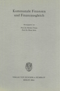 Kommunale Finanzen und Finanzausgleich