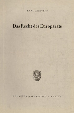 Das Recht des Europarats Das Recht des Europarats