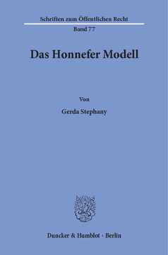 Das Honnefer Modell Das Honnefer Modell