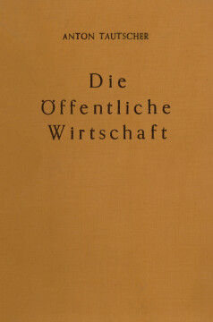 Die öffentliche Wirtschaft Die öffentliche Wirtschaft