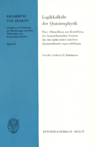 Logikkalküle der Quantenphysik