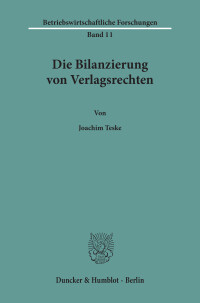 Die Bilanzierung von Verlagsrechten