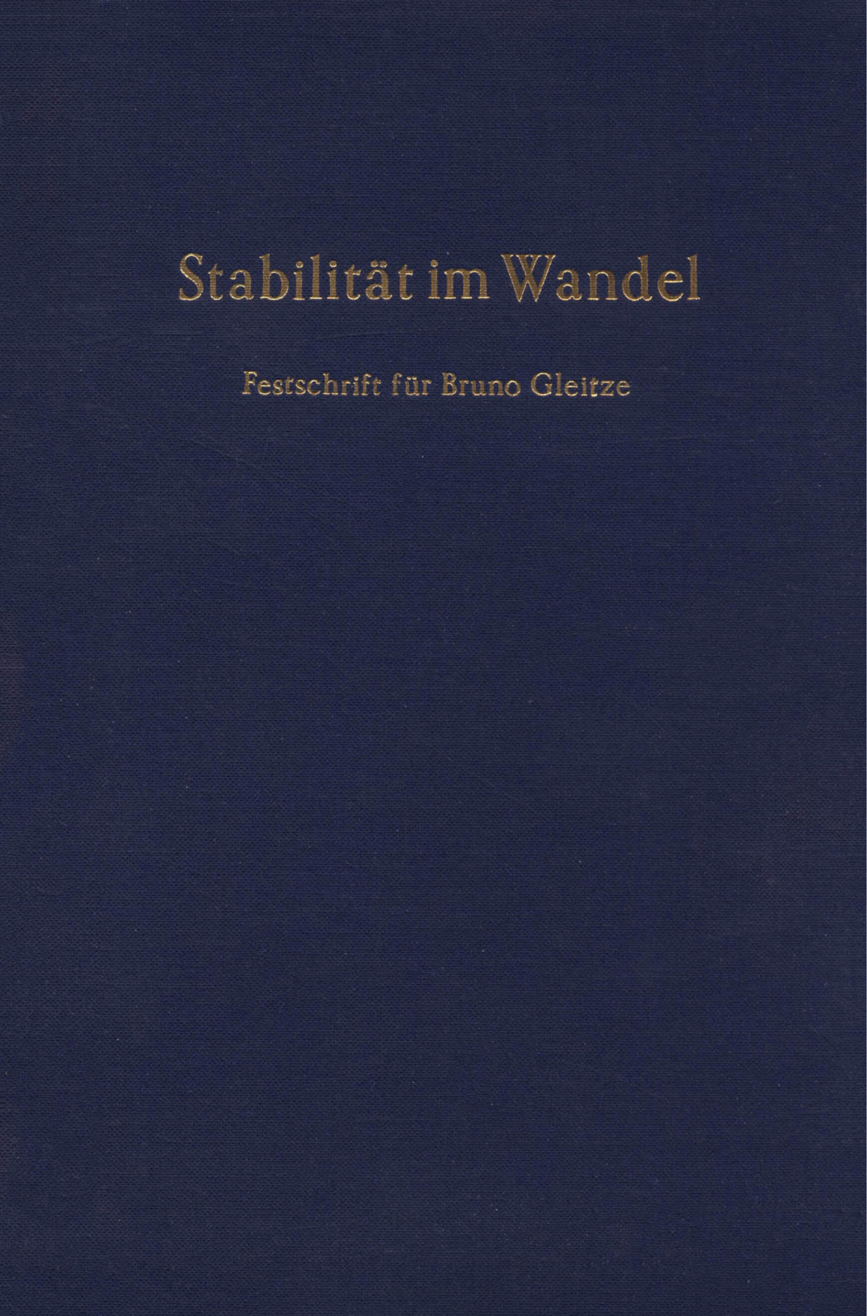 Stabilität im Wandel