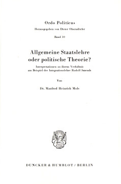 Allgemeine Staatslehre oder politische Theorie Allgemeine Staatslehre oder politische Theorie