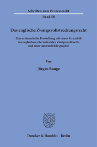 Das englische Zwangsvollstreckungsrecht