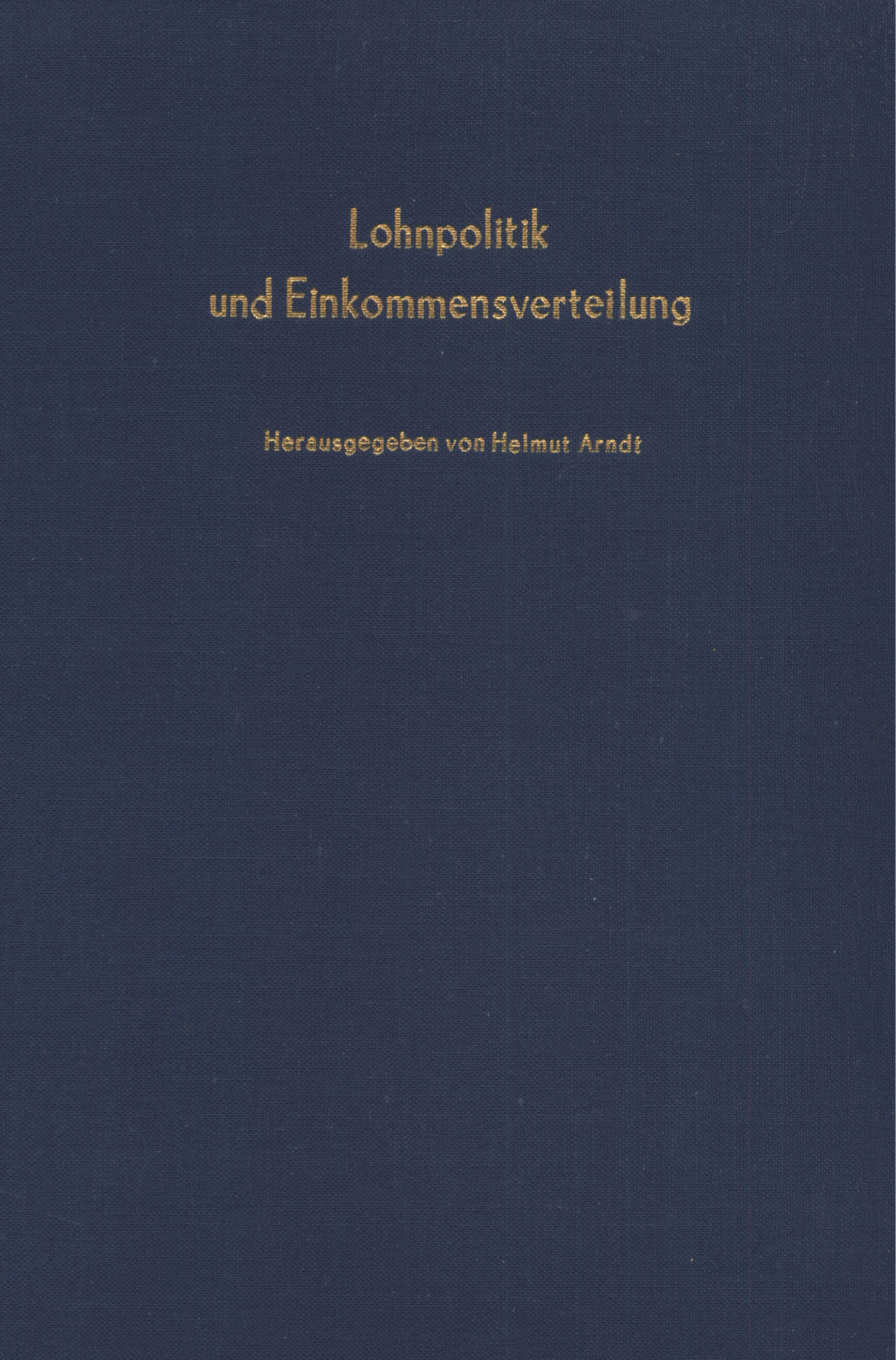 Lohnpolitik und Einkommensverteilung