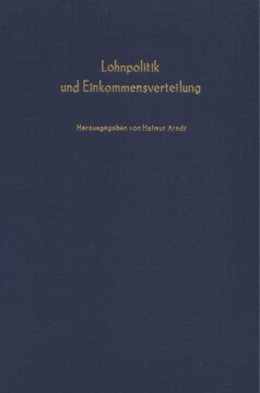 Lohnpolitik und Einkommensverteilung Lohnpolitik und Einkommensverteilung