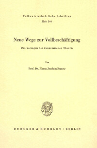 Neue Wege zur Vollbeschäftigung