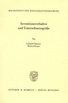 Investitionsverhalten und Unternehmensgröße Investitionsverhalten und Unternehmensgröße
