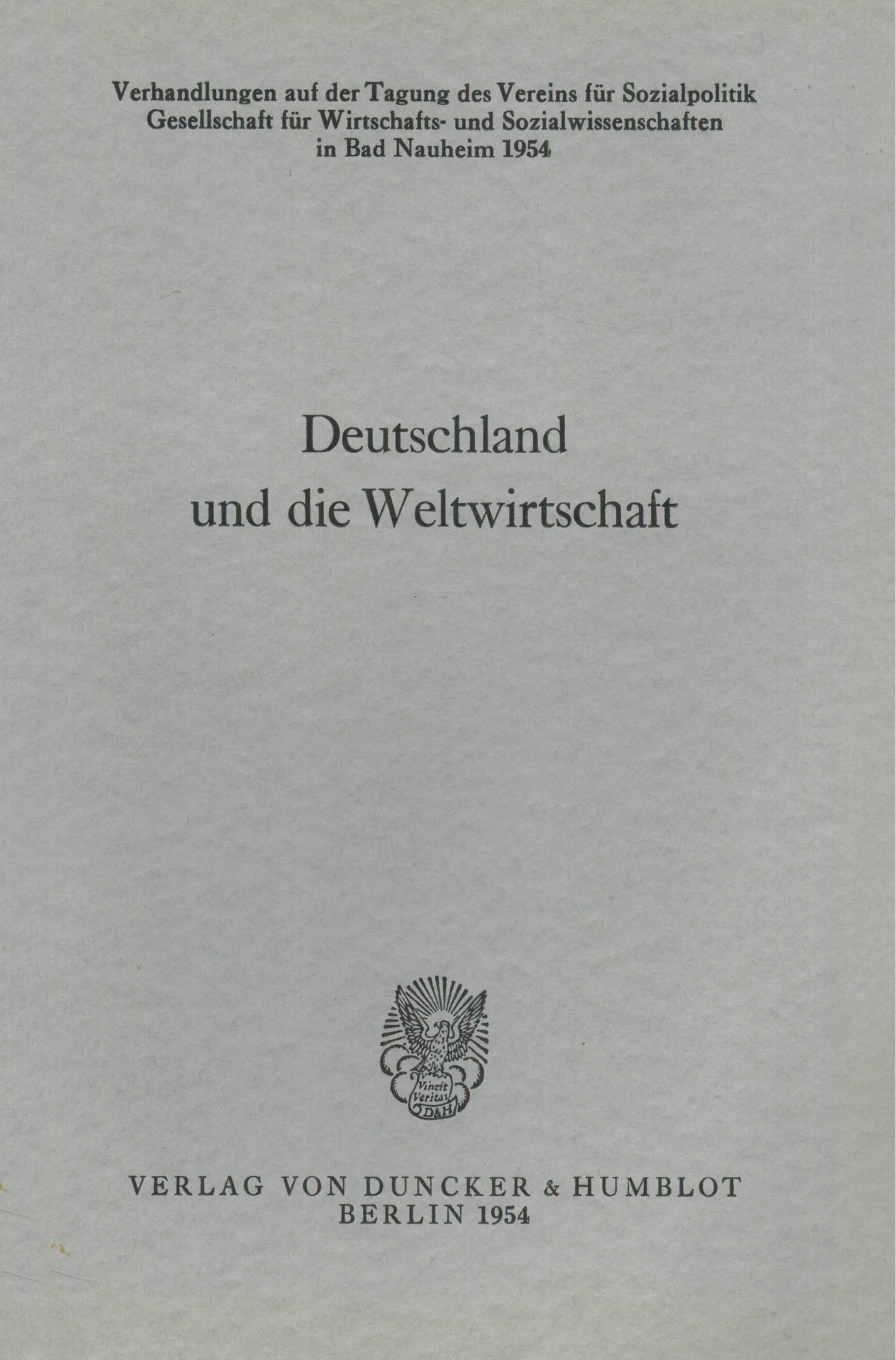 Deutschland und die Weltwirtschaft