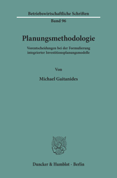 Planungsmethodologie Planungsmethodologie