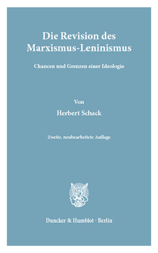 Die Revision des Marxismus-Leninismus Die Revision des Marxismus-Leninismus