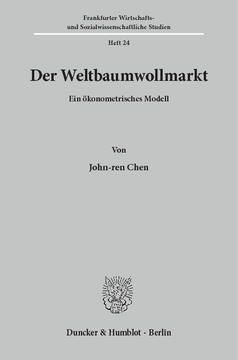Der Weltbaumwollmarkt Der Weltbaumwollmarkt