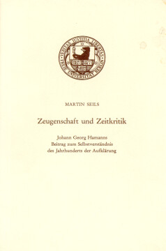 Zeugenschaft und Zeitkritik Zeugenschaft und Zeitkritik