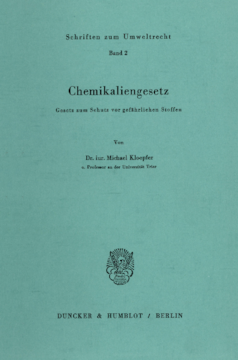 Chemikaliengesetz Chemikaliengesetz