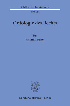 Ontologie des Rechts Ontologie des Rechts