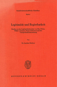 Legitimität und Regierbarkeit