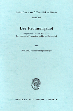 Der Rechnungshof Der Rechnungshof