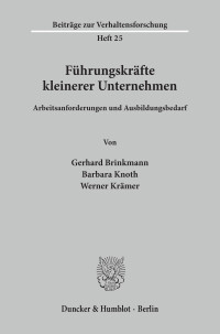 Führungskräfte kleinerer Unternehmen