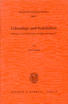 Lebenslage und Sozialarbeit Lebenslage und Sozialarbeit