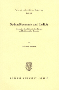 Nationalökonomie und Realität Nationalökonomie und Realität