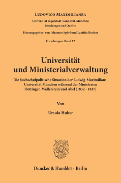 Universität und Ministerialverwaltung Universität und Ministerialverwaltung