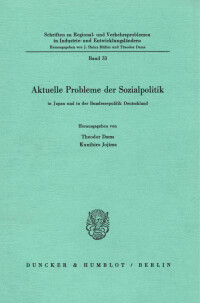 Aktuelle Probleme der Sozialpolitik