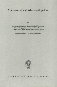 Arbeitsmarkt und Arbeitsmarktpolitik Arbeitsmarkt und Arbeitsmarktpolitik