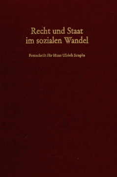 Recht und Staat im sozialen Wandel Recht und Staat im sozialen Wandel