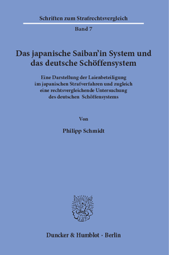 Das japanische Saiban’in System und das deutsche Schöffensystem Das japanische Saiban’in System und das deutsche Schöffensystem