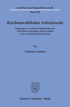 Kirchenrechtliches Arbeitsrecht Kirchenrechtliches Arbeitsrecht