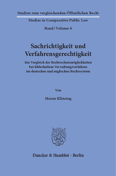 Sachrichtigkeit und Verfahrensgerechtigkeit Sachrichtigkeit und Verfahrensgerechtigkeit